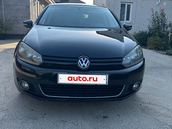2009 Volkswagen Golf VI, чёрный, 650000 рублей - вид 1