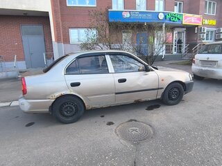 2004 Hyundai Accent ТагАЗ II, бежевый, 199000 рублей, вид 3