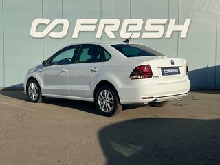 2018 Volkswagen Polo V Рестайлинг, белый, 1375000 рублей, вид 2
