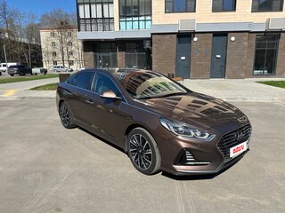 2018 Hyundai Sonata VII (LF) Рестайлинг, коричневый, 1850000 рублей, вид 3