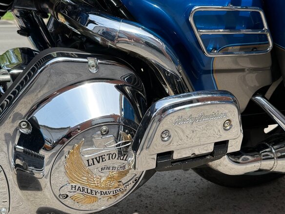 1997 Harley-Davidson Electra Glide, синий, 820000 рублей - вид 13