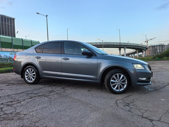 2019 Skoda Octavia III (A7) Рестайлинг, серый - вид 8