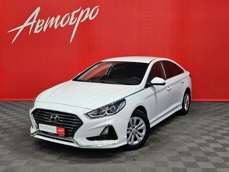 2018 Hyundai Sonata VII (LF) Рестайлинг, белый, 1695000 рублей, вид 1