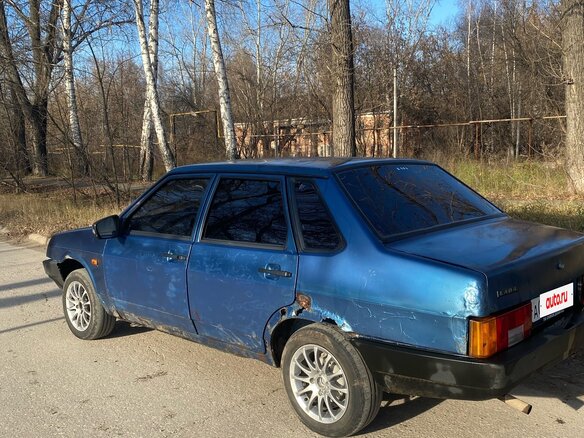 1996 Lada (ВАЗ) 21099, синий, 70000 рублей - вид 3