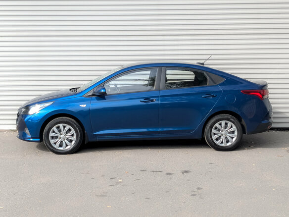 2022 Hyundai Solaris II Рестайлинг, синий, 1585000 рублей - вид 7