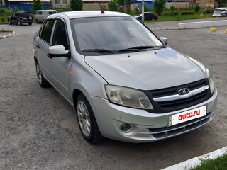 2013 Lada (ВАЗ) Granta I, серебристый, 340000 рублей, вид 3