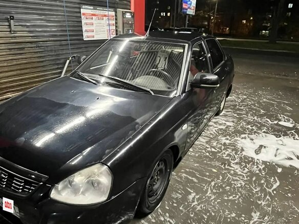 2009 Lada (ВАЗ) Priora I, чёрный, 200000 рублей - вид 8