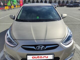 2014 Hyundai Solaris I, бежевый, 898000 рублей, вид 2