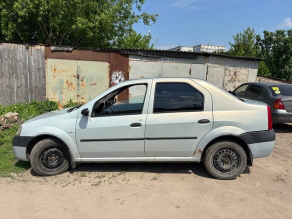 2008 Renault Logan I, серый, 200000 рублей - вид 1