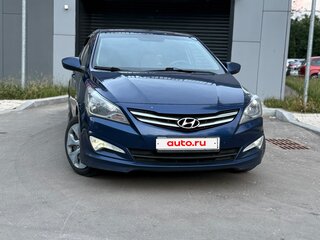 2015 Hyundai Solaris I Рестайлинг, синий, 620000 рублей, вид 3