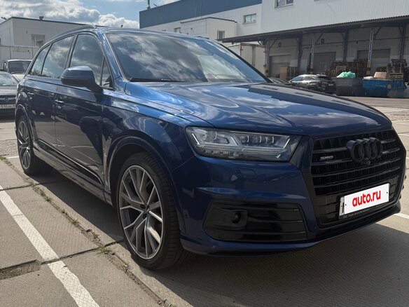 2016 Audi Q7 II (4M), синий, 4500000 рублей - вид 1