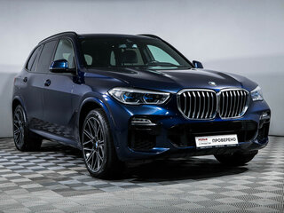 2019 BMW X5 40i IV (G05/G18), синий, 5490000 рублей, вид 4