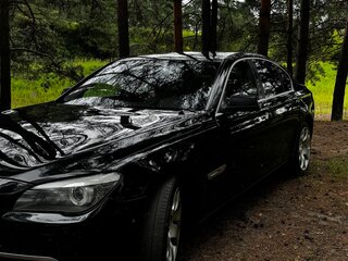 2009 BMW 7 серии 730d V (F01/F02/F04), чёрный, 1400000 рублей, вид 5