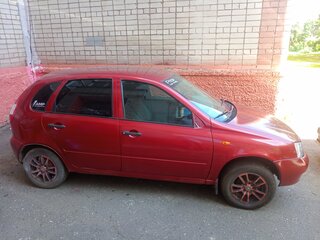 2008 Lada (ВАЗ) Kalina I, красный, 165000 рублей, вид 2