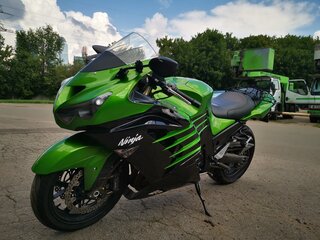 2013 Kawasaki ZX-14R, зелёный, 700000 рублей, вид 1