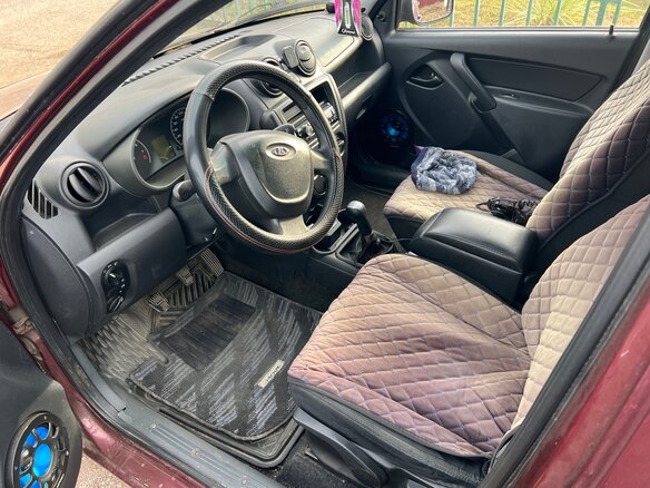 2013 Lada (ВАЗ) Granta I, серебристый, 310000 рублей - вид 4