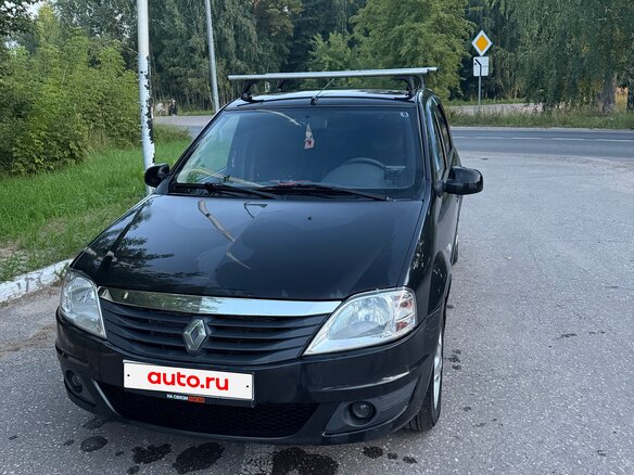 2010 Renault Logan I Рестайлинг, чёрный - вид 1