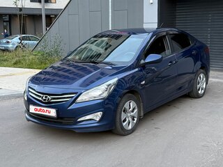 2015 Hyundai Solaris I Рестайлинг, синий, 620000 рублей, вид 1