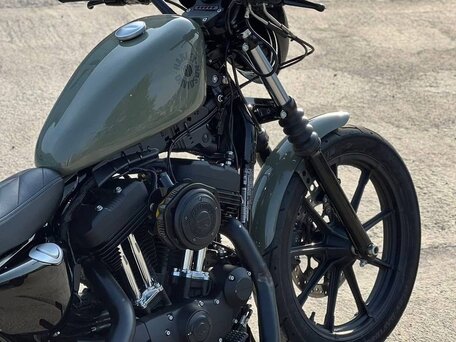 2021 Harley-Davidson XL1200, зелёный, 970000 рублей, вид 5