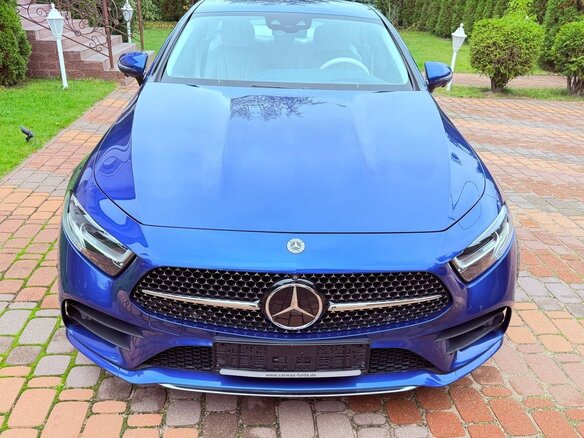 2022 Mercedes-Benz CLS 400 d III (C257) Рестайлинг, синий, 6982043 рублей - вид 1
