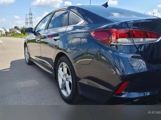 2018 Hyundai Sonata VII (LF) Рестайлинг, синий, 1780000 рублей, вид 3