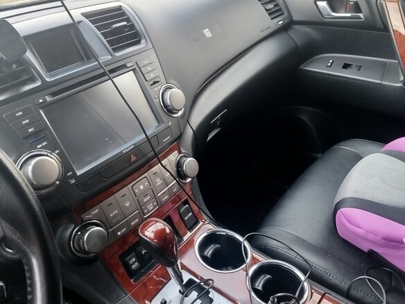 2013 Toyota Highlander II (XU40) Рестайлинг, чёрный - вид 8