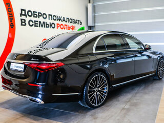 2020 Mercedes-Benz S-Класс 450 Long 4MATIC VII (W223), чёрный, 9500000 рублей, вид 4