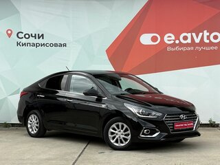 2018 Hyundai Solaris II, чёрный, 1270000 рублей, вид 3