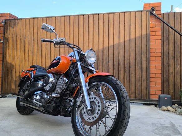 1996 Yamaha XVS400 Drag Star, оранжевый, 335000 рублей - вид 9