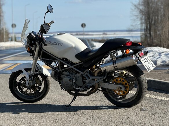 2001 Ducati Monster 400, белый, 250000 рублей - вид 14