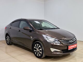 2016 Hyundai Solaris I Рестайлинг, коричневый, 995000 рублей, вид 3