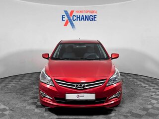 2016 Hyundai Solaris I Рестайлинг, красный, 960000 рублей, вид 2