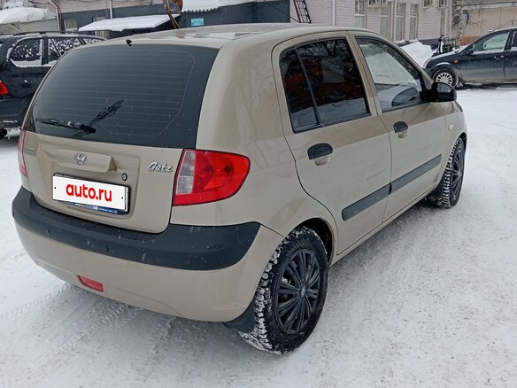 2008 Hyundai Getz I Рестайлинг, бежевый, 465000 рублей - вид 2