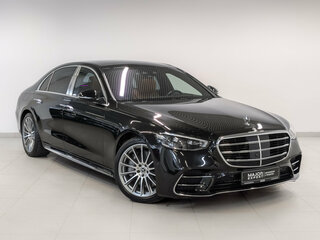 2022 Mercedes-Benz S-Класс 450 Long 4MATIC VII (W223), чёрный, 9500000 рублей, вид 3