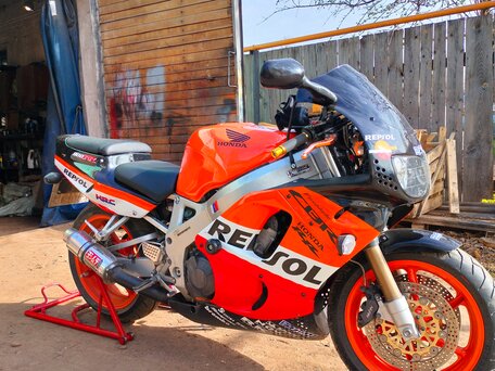 1993 Honda CBR 900RR Fireblade, жёлтый, 365000 рублей, вид 1