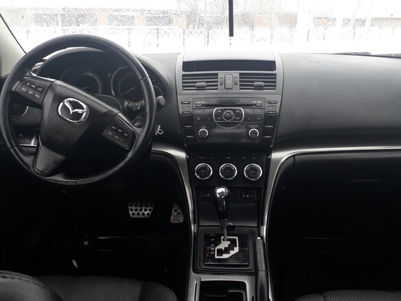 2012 Mazda 6 II (GH) Рестайлинг, чёрный - вид 4