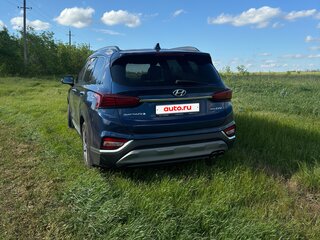 2018 Hyundai Santa Fe IV, синий, 3300000 рублей, вид 3
