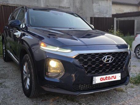 2019 Hyundai Santa Fe IV, синий, 2770000 рублей, вид 3