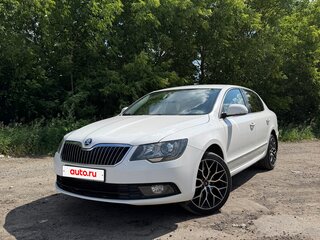 2014 Skoda Superb DSG II Рестайлинг, белый, 1250000 рублей, вид 1