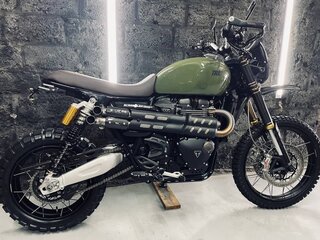 2021 Triumph Scrambler, зелёный, 1550000 рублей, вид 3
