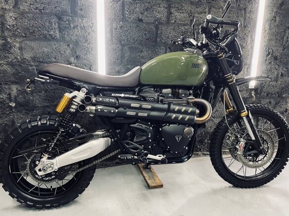 2021 Triumph Scrambler, зелёный, 1550000 рублей - вид 2