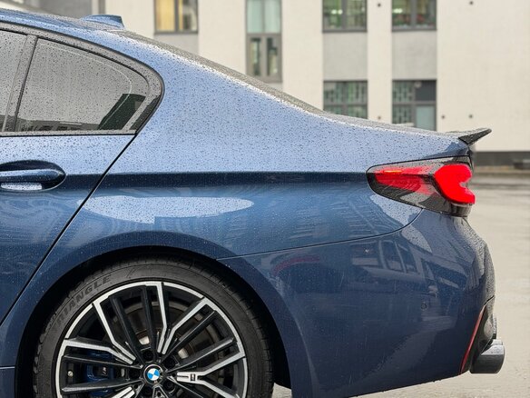2020 BMW 5 серии 540i xDrive VII (G30/G31/G38) Рестайлинг, синий - вид 7