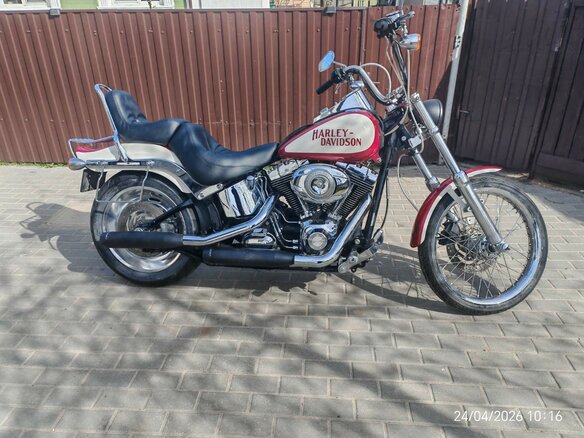 2007 Harley-Davidson Softail Custom, красный, 679239 рублей - вид 6