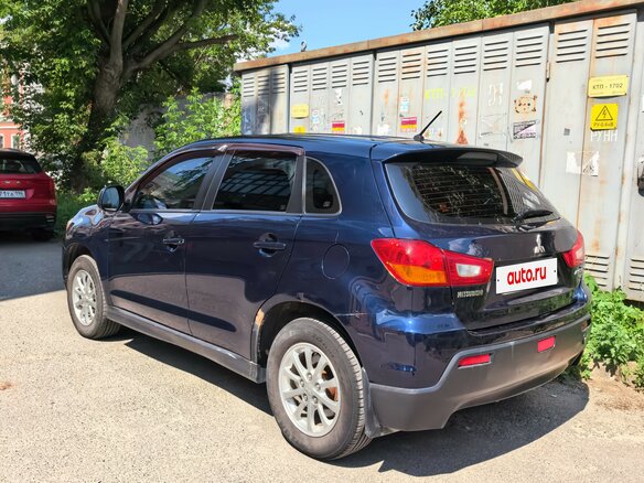 2012 Mitsubishi ASX I Рестайлинг, синий, 680000 рублей - вид 4