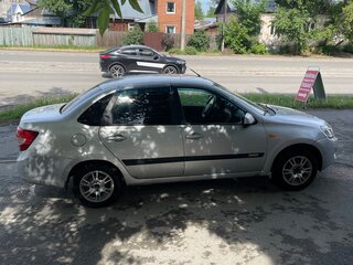 2013 Lada (ВАЗ) Granta I, серебристый, 470000 рублей, вид 3