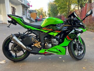2022 Kawasaki ZX-6R Ninja, зелёный, 1160000 рублей, вид 5
