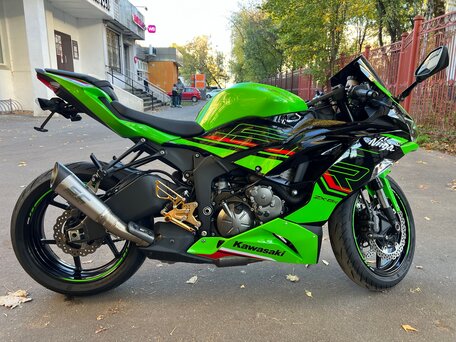 2022 Kawasaki ZX-6R Ninja, зелёный, 1160000 рублей, вид 5