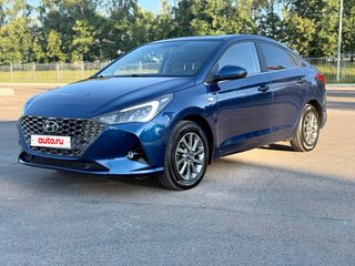 2021 Hyundai Solaris II Рестайлинг, синий, 1700000 рублей, вид 5