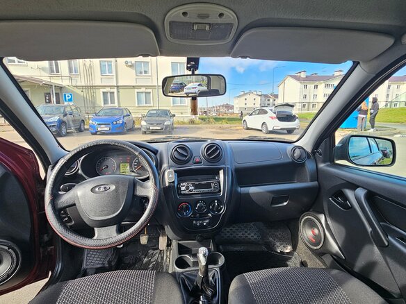 2013 Lada (ВАЗ) Granta I, красный, 320000 рублей - вид 6