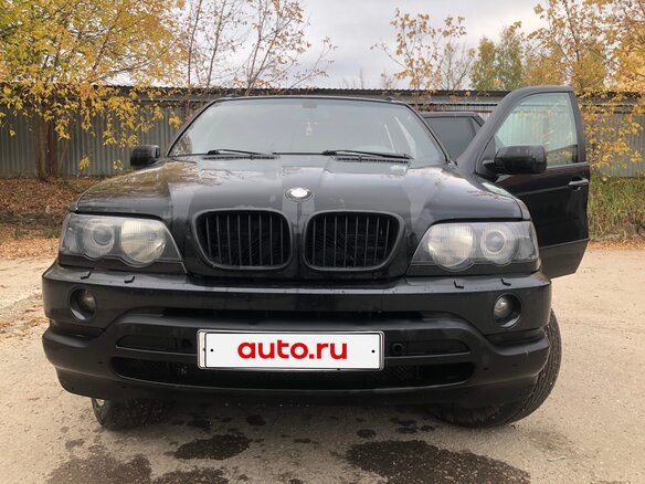 2002 BMW X5 3.0i I (E53), чёрный, 1000000 рублей